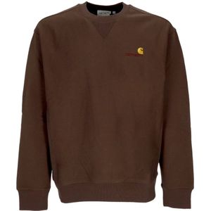 Carhartt Wip, Heren, Sweatshirts & Hoodies, Bruin, Maat: XL Katoen,
