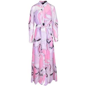 Pinko, Dames, Jurken, Veelkleurig, Maat: S Synthetisch,