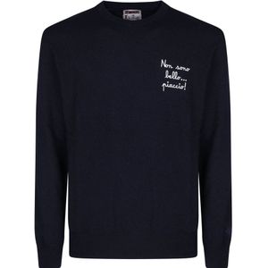 MC2 Saint Barth, Heren, Truien, Blauw, Maat: S Wol,