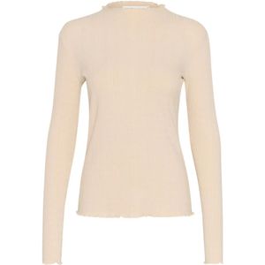 Karen by Simonsen, Dames, Tops, Beige, Maat: S