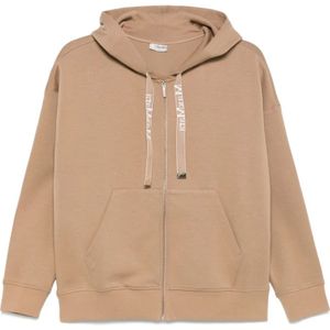 Max Mara, Dames, Sweatshirts & Hoodies, Bruin, Maat: M