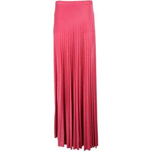 Elisabetta Franchi, Dames, Rokken, Roze, Maat: XS Viscose,