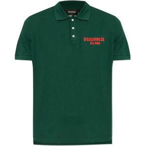 Dsquared2, Heren, Tops, Groen, Maat: M Katoen,