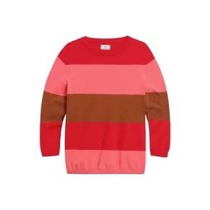 Woolrich Contrastlijn Dames Trainingsshirt , Red , Dames , Maat: L/Xl