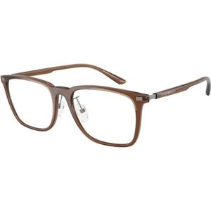 Emporio Armani, unisex, Accessoires, Bruin, Maat: 55 MM