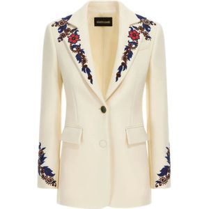 Roberto Cavalli, Dames, Jassen, Beige, Maat: L