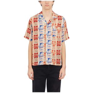 Rhude, Heren, Overhemden, Veelkleurig, Maat: M Zijde,