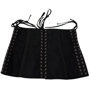 Dolce & Gabbana - Korset Taille Band Top - Zwart - Dames - Nylon