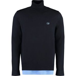 Off White, Heren, Truien, Blauw, Maat: L Wol,