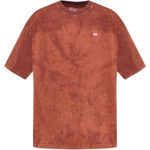 Diesel, Heren, Tops, Rood, Maat: 3XL Katoen,