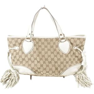 Gucci Vintage, Dames, Pre-owned, Beige, Maat: ONE Size