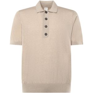 Eleventy, Heren, Tops, Beige, Maat: M Katoen,