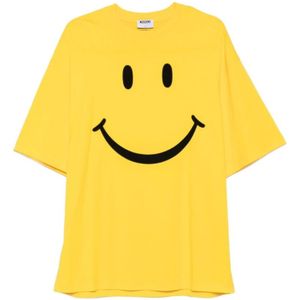Moschino, Heren, Tops, Geel, Maat: L