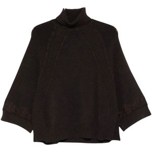 Ermanno Scervino, Dames, Truien, Zwart, Maat: S