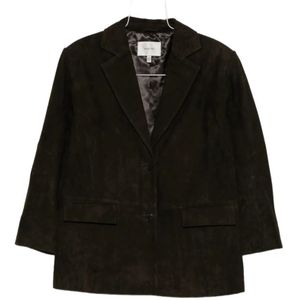 Gestuz, Dames, Jassen, Bruin, Maat: S Suède,