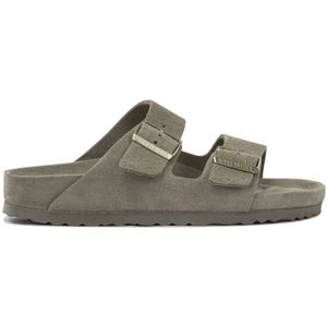Birkenstock, Dames, Schoenen, Grijs, Maat: 37 EU Leer,