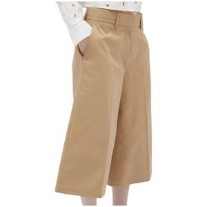 Msgm, Dames, Broeken, Bruin, Maat: S