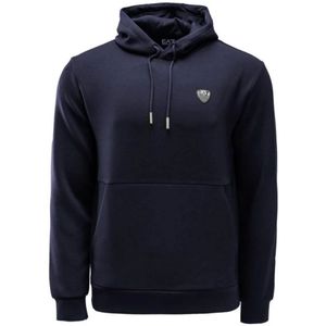 Emporio Armani Ea7, Heren, Sweatshirts & Hoodies, Blauw, Maat: L Viscose,