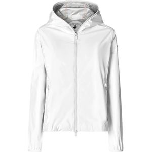Save The Duck - Witte Winddichte Jas - Dames - Polyester