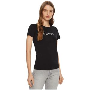 Guess, Dames, Tops, Zwart, Maat: S Katoen,
