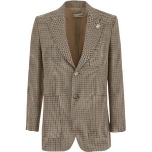 Lardini, Dames, Jassen, Beige, Maat: 4XL