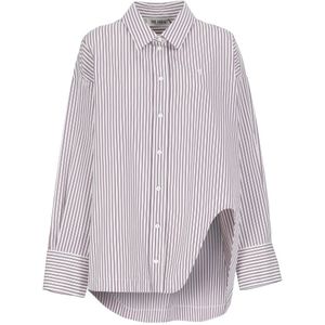 The Attico, Dames, Blouses & Shirts, Paars, Maat: XS Katoen,