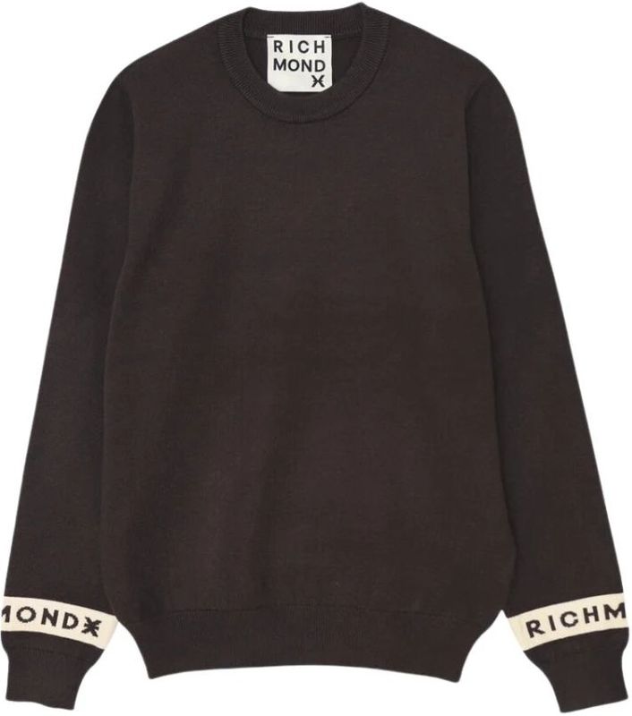 John Richmond, Heren, Truien, Bruin, Maat: L Wol,