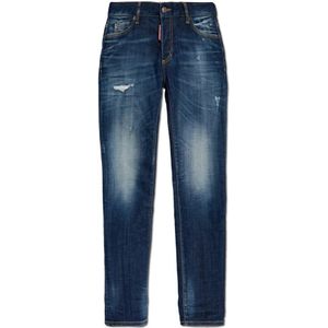 Dsquared2, Dames, Jeans, Blauw, Maat: S Katoen,