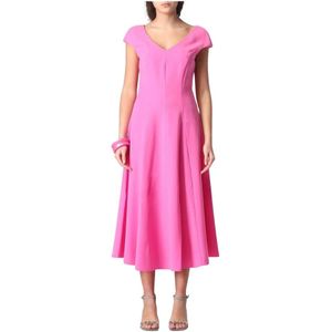 Emporio Armani, Dames, Jurken, Roze, Maat: M Poliester,