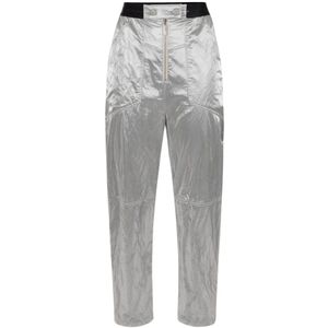 Elisabetta Franchi, Dames, Broeken, Grijs, Maat: S Viscose,