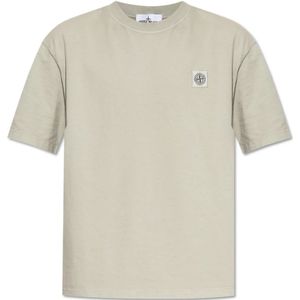 Stone Island, Heren, Tops, Grijs, Maat: L Katoen,
