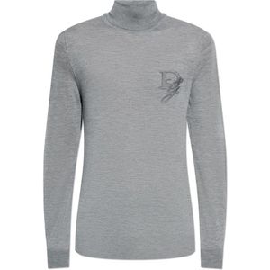 Dolce & Gabbana, Heren, Truien, Grijs, Maat: M Kasjmier,