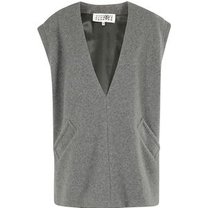 MM6 Maison Margiela, Dames, Truien, Grijs, Maat: XS