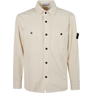 Stone Island, Heren, Jassen, Beige, Maat: S