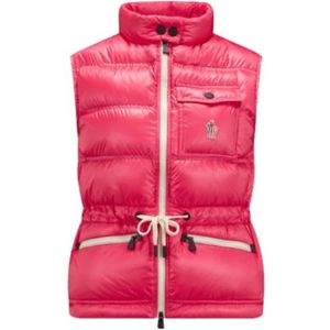 Moncler, Dames, Jassen, Roze, Maat: S Nylon,