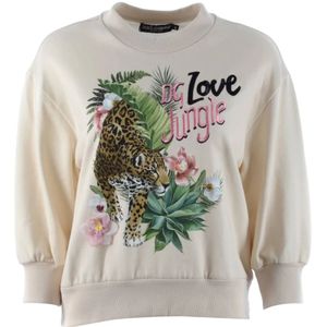 Dolce & Gabbana - Sweatshirt - Beige - Katoen