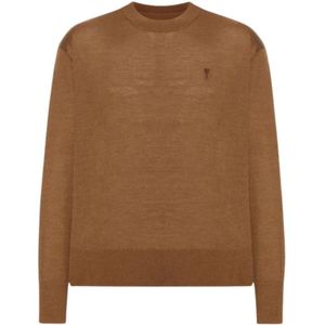 Ami Paris, Heren, Truien, Bruin, Maat: XL Wol,