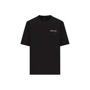 Fendi T-Hemden , Black , Heren , Maat: L