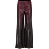 Marc Cain - Wide Fit - Stoffen Broek - Leerlook - Met Siernaden