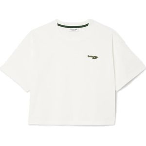 Lacoste, Dames, Tops, Wit, Maat: S Katoen,
