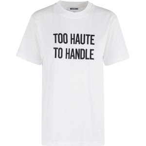 Moschino, Dames, Tops, Wit, Maat: XS Katoen,