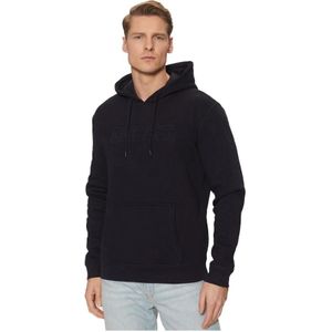 Guess, Heren, Sweatshirts & Hoodies, Blauw, Maat: M Katoen,