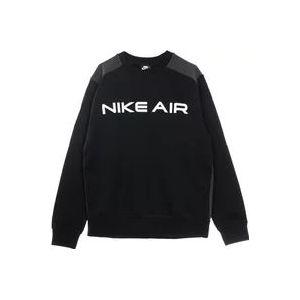 Nike Air Crew Sweatshirt Zwart/Grijs/Wit , Black , Heren , Maat: XL