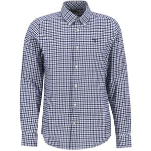 Barbour, Heren, Overhemden, Blauw, Maat: L Katoen,