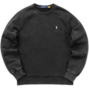 Polo Ralph Lauren, Heren, Sweatshirts & Hoodies, Zwart, Maat: XL Katoen,