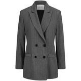 Nicowa - Cornova - Oversized Blazer - Grijs - Leer