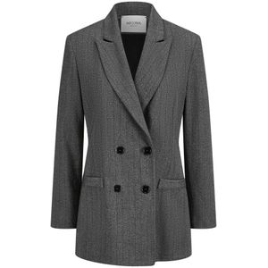 Nicowa - Cornova - Oversized Blazer - Grijs - Leer