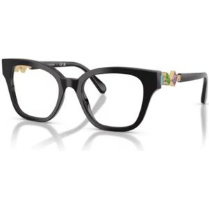 Swarovski - Sk 2048 - Montuur - Zwart - Acetaat - Geschikt voor Lenzen op Sterkte