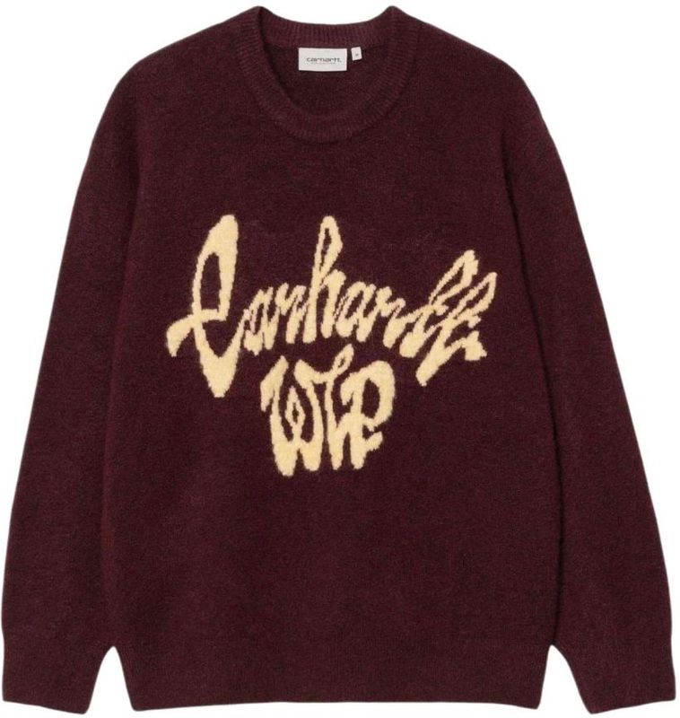 Carhartt Wip - Chedda Sweater - Rood - Middeldikke Trui