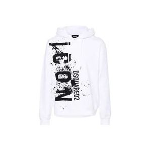 Dsquared2 Icon Splash Cool Fit Sweaters , White , Heren , Maat: L